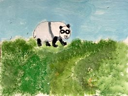  Panda(acrylique)