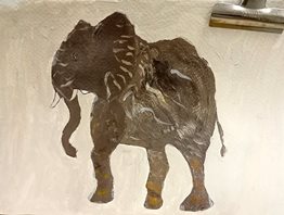  Elephant(acrylique)