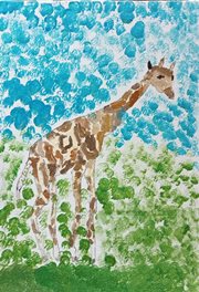 Girafe(acrylique) 