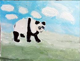 Panda(acrylique) 