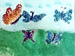 Papillons(acrylique) 