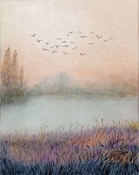 Mare aux oiseaux(huile)